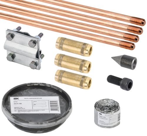 Комплект заземления вертикальный муфтовый IEK KARAT 16х6000мм омедненная сталь фото Комплект заземления вертикальный муфтовый IEK KARAT 16х6000мм омедненная сталь картинка